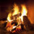 Log fire